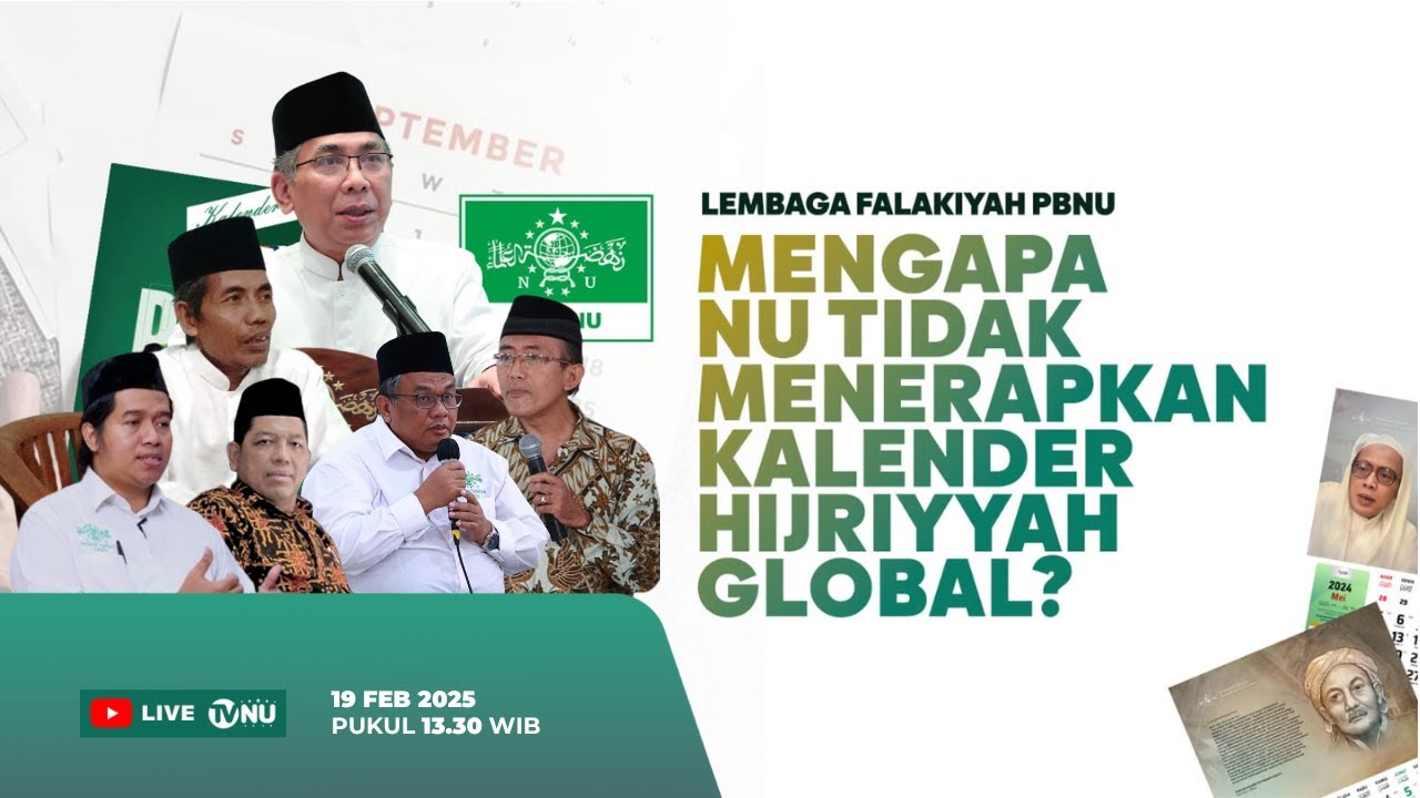 🔴 (LIVE) Lembaga Falakiyah PBNU: Mengapa NU tidak Menerapkan Kalender Hijriyyah Global?
