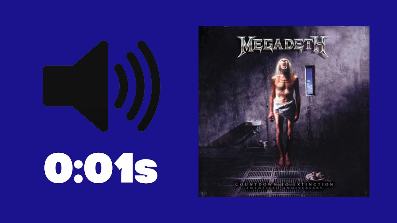 Can You Guess Megadeth Song In 1 Second? (Megadeth Music Quiz)