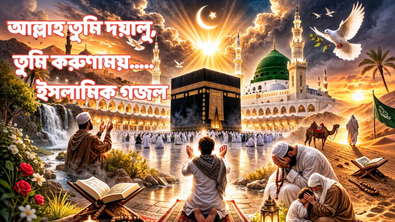 আল্লাহ তুমি দয়ালু, তুমি করুণাময়। গজল। Allah Tumi Doyalu, Tumi Korunamoy, Gojol