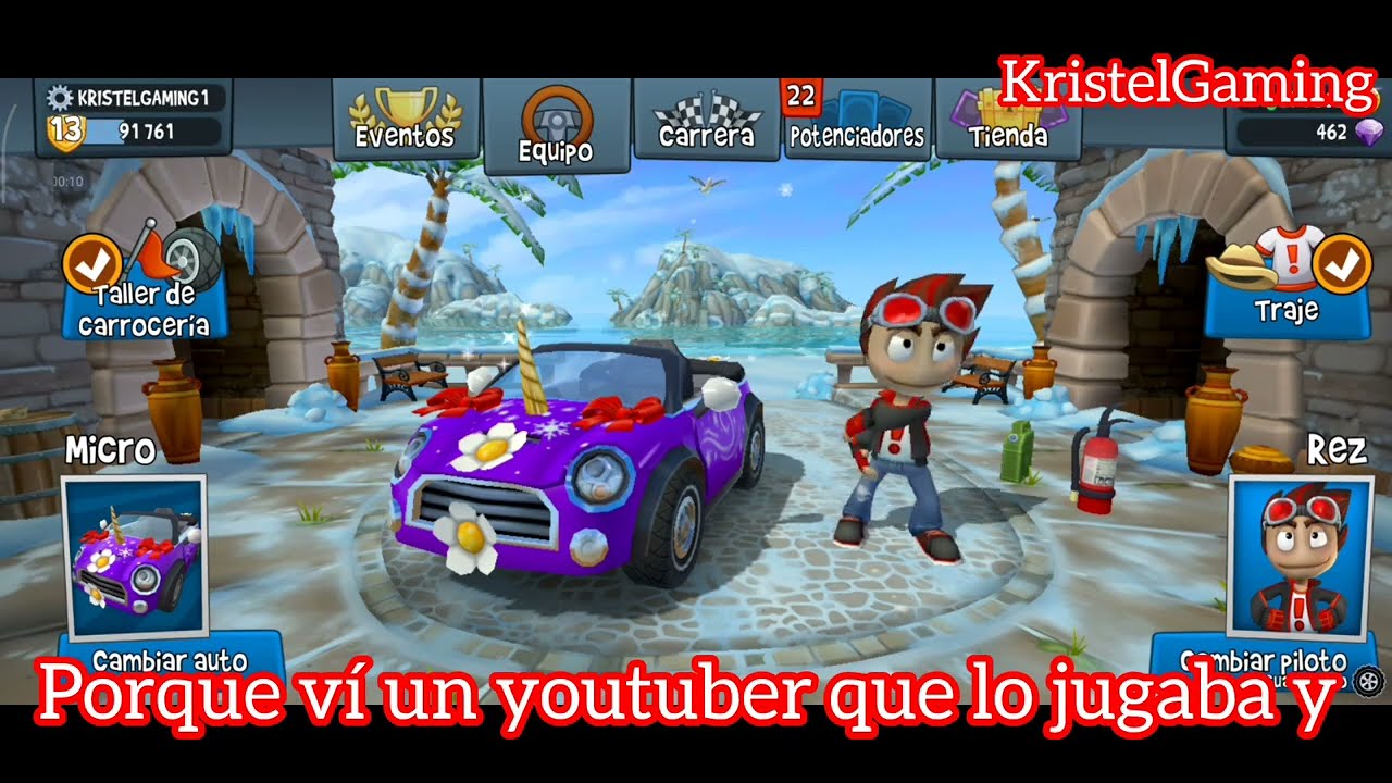 Jugando Beach Buggy Racing 2 parte 1 