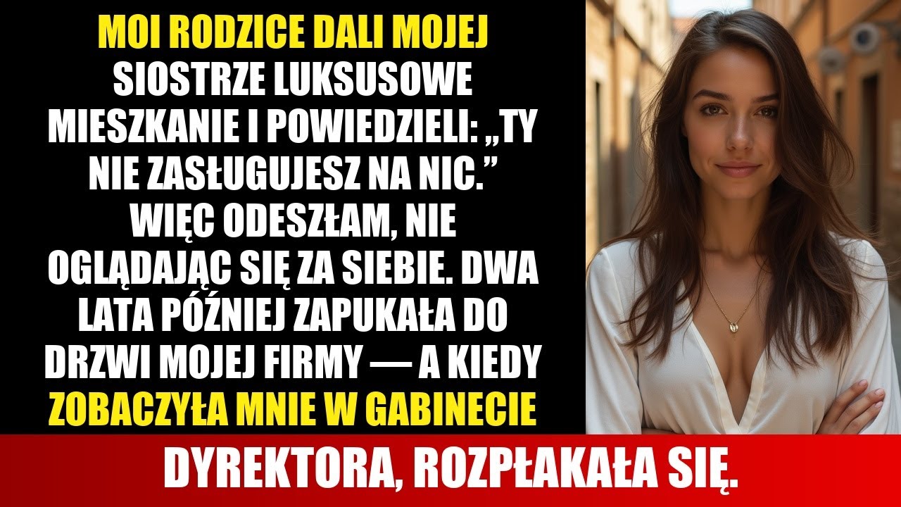 RODZICE DALI SIOSTRZE LUKSUSOWE MIESZKANIE — ALE LATA PÓŹNIEJ PŁAKAŁA W MOIM BIURZE
