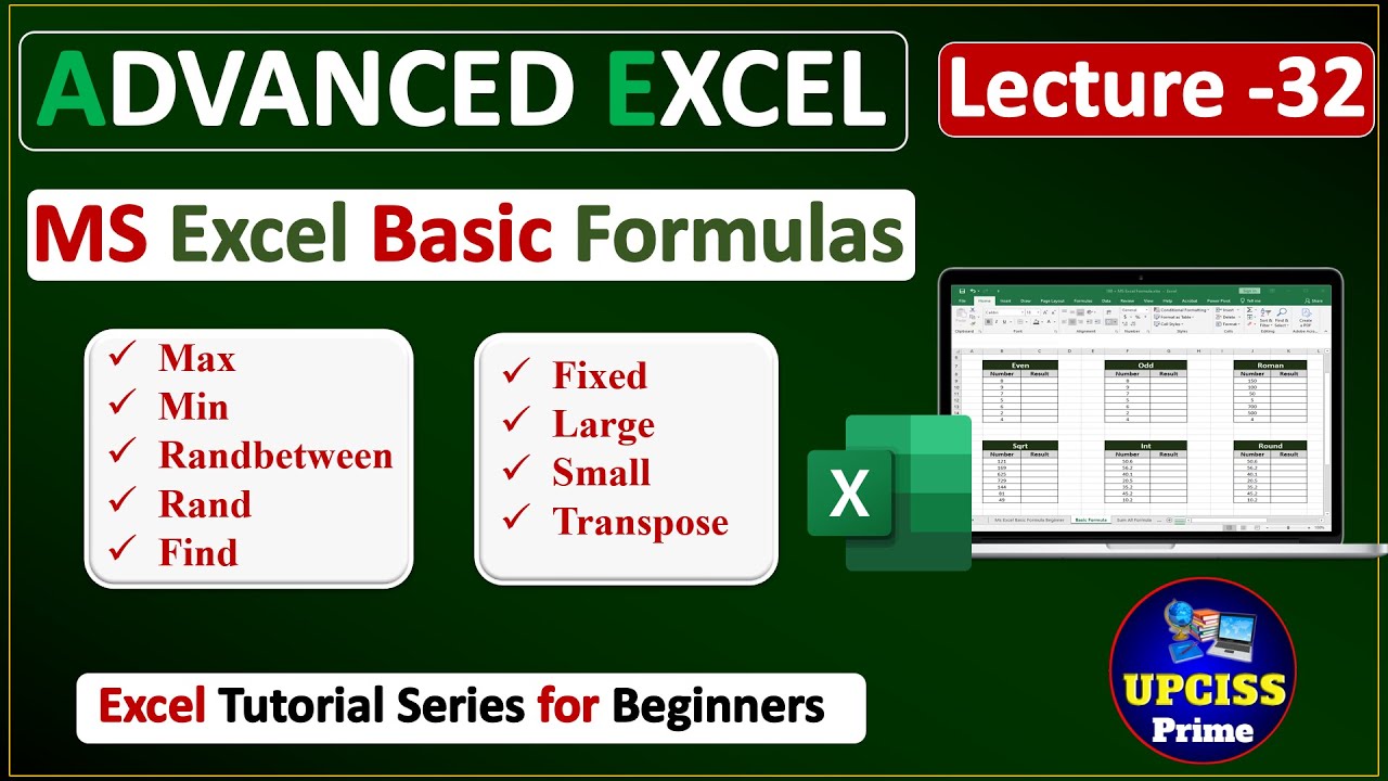 Top 10 Most Useful Excel Formulas & Functions in Hindi | Excel Formulas in hindi | Lecture-32