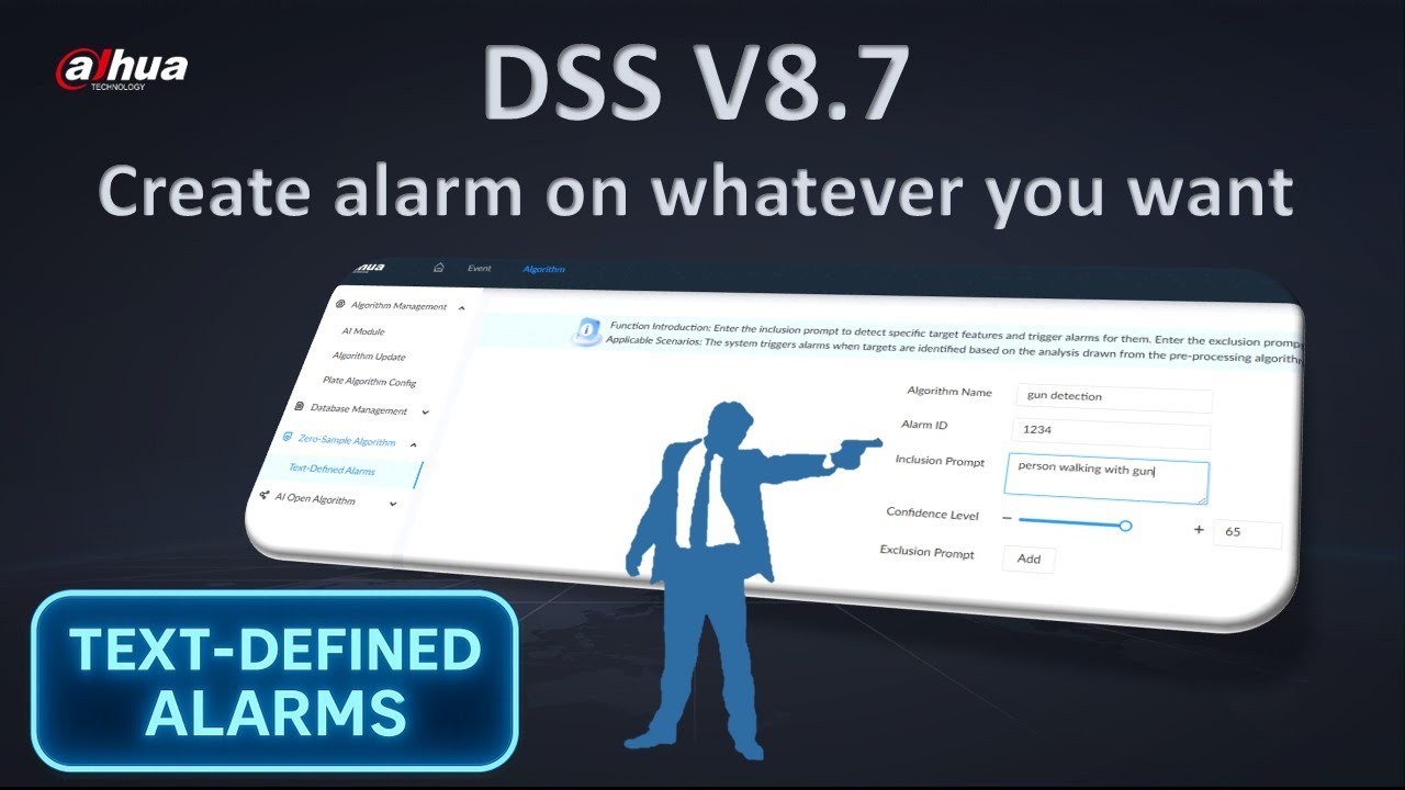 DSS 8.7 — Как настроить текстовые сигналы тревоги с помощью IVSS7108 -I2