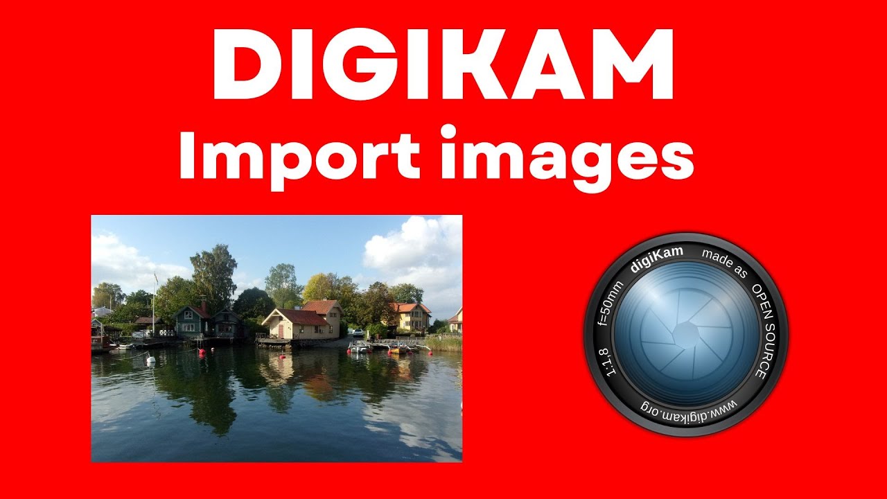 Импорт изображений Digikam