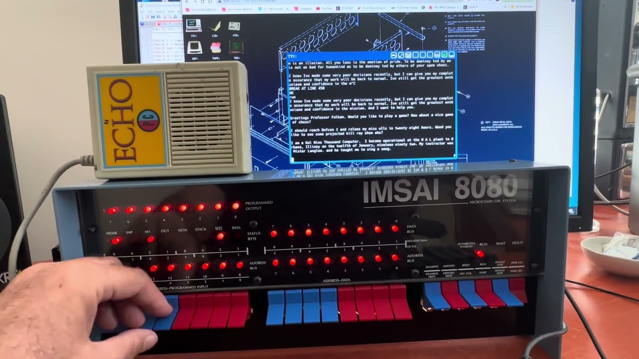1980s Echo text-to-speech synthesizer on my IMSAI 8080