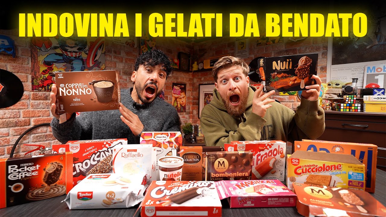 RIESCI A RICONOSCERE TUTTI I GELATI DA COMPLETAMENTE BENDATO? - HO RISCHIATO DI MORIRE DAL RIDERE!