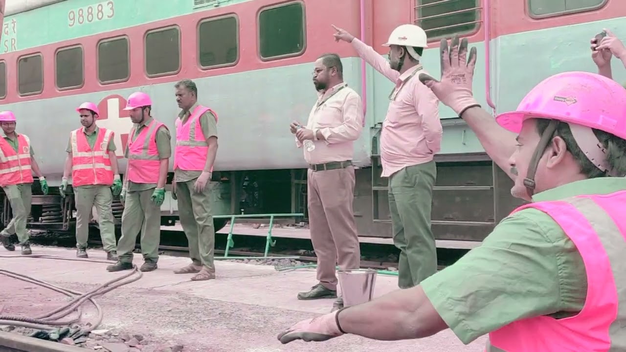 mock drill of ART  | practice of drillment | #indianrailway #railwaywork #groupdwork