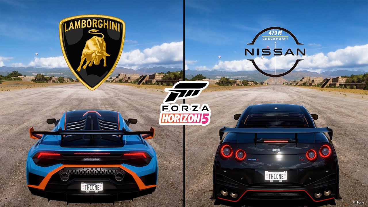 Forza Horizon 5 | Lamborghini Huracan STO 2020 vs. Nissan GT-R Nismo R35 2020 Performance Comparison