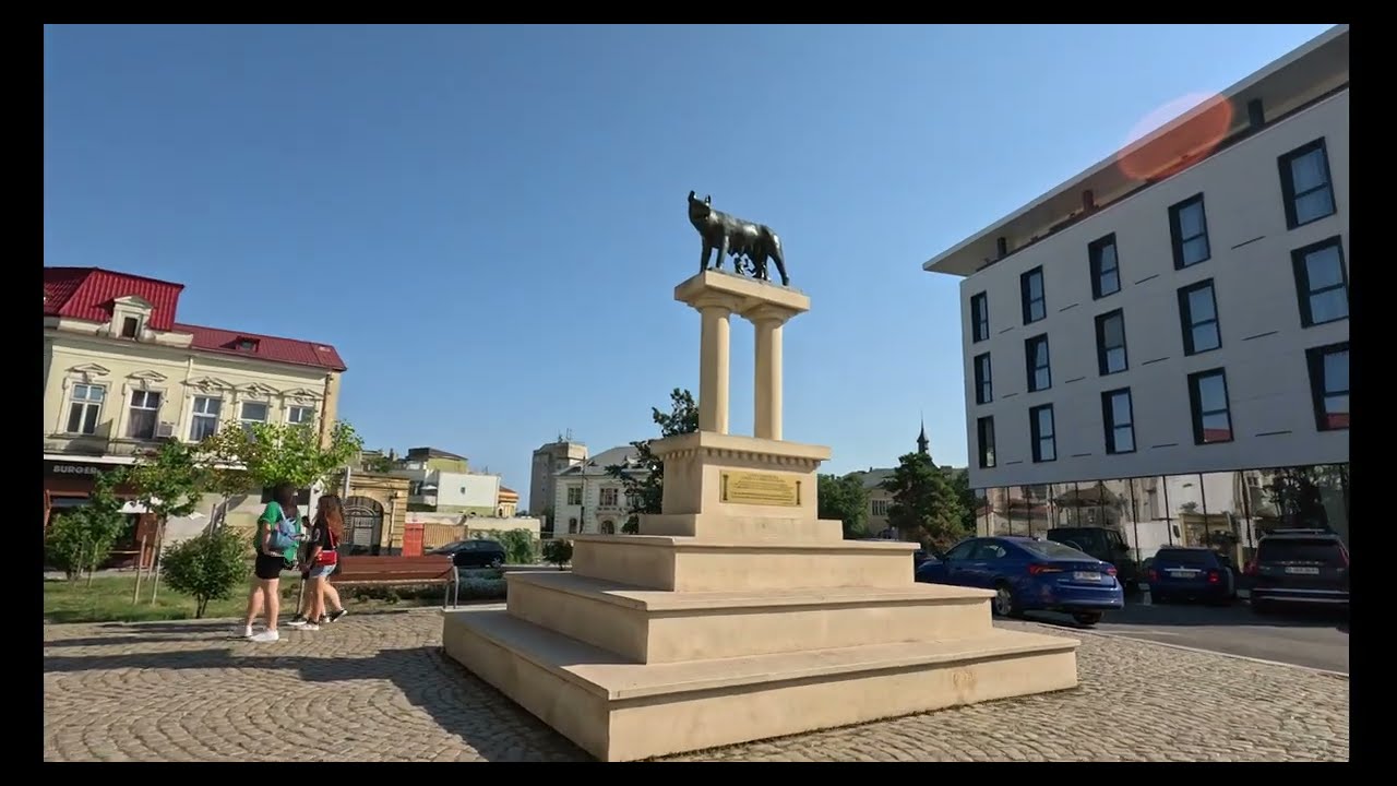 4K Constanta, Romania, walking tour 2024