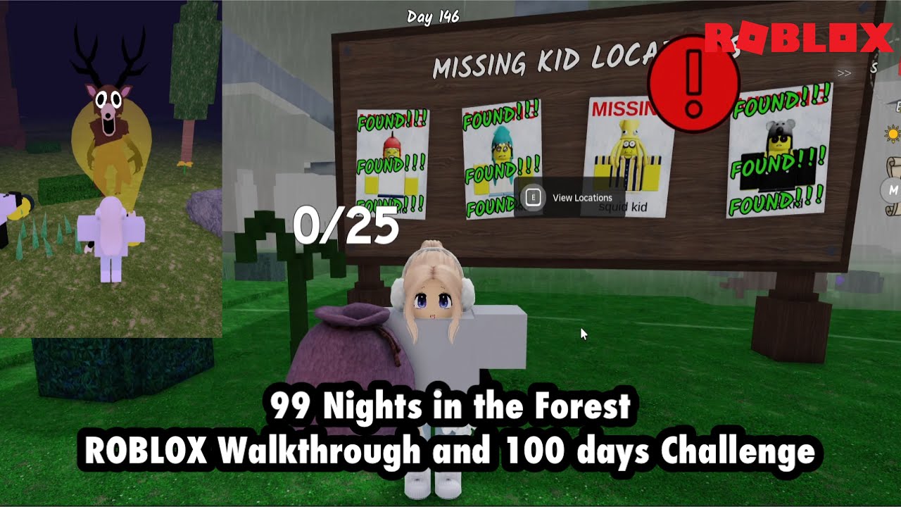 99 Nights in the Forest - ROBLOX Walkthrough & 100 days Challenge