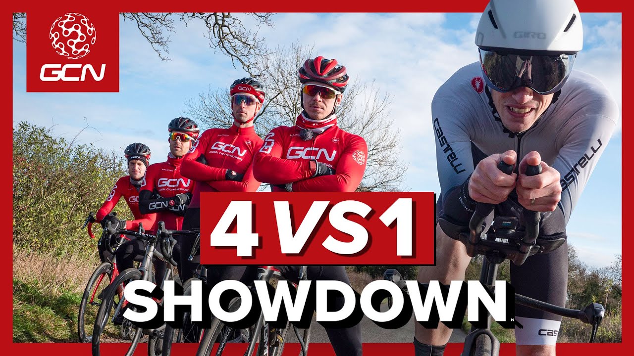 4 VS 1 | Surely 4 Roadies Can Beat A Time Trial Bike?!