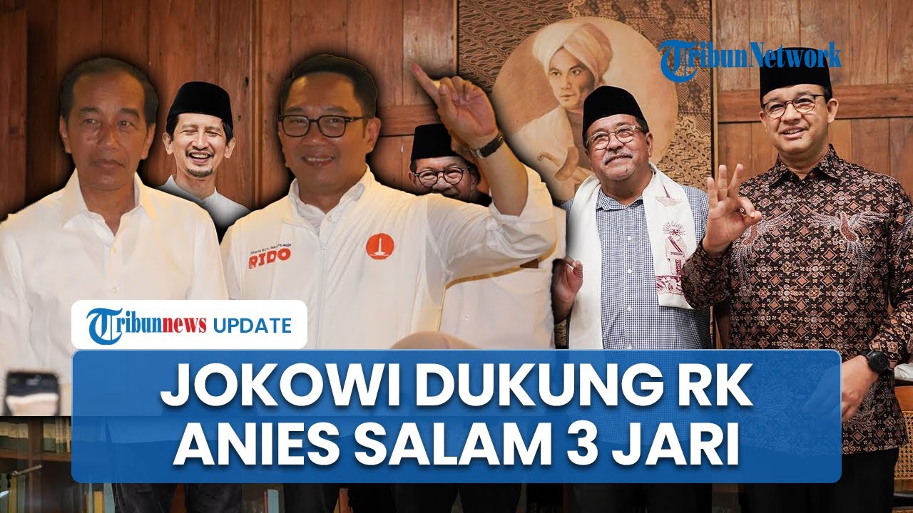 Ramai-ramai Turun Gunung di Pilgub Jakarta: Jokowi Tegas Dukung RK, Anies Salam 3 Jari Bareng Pram