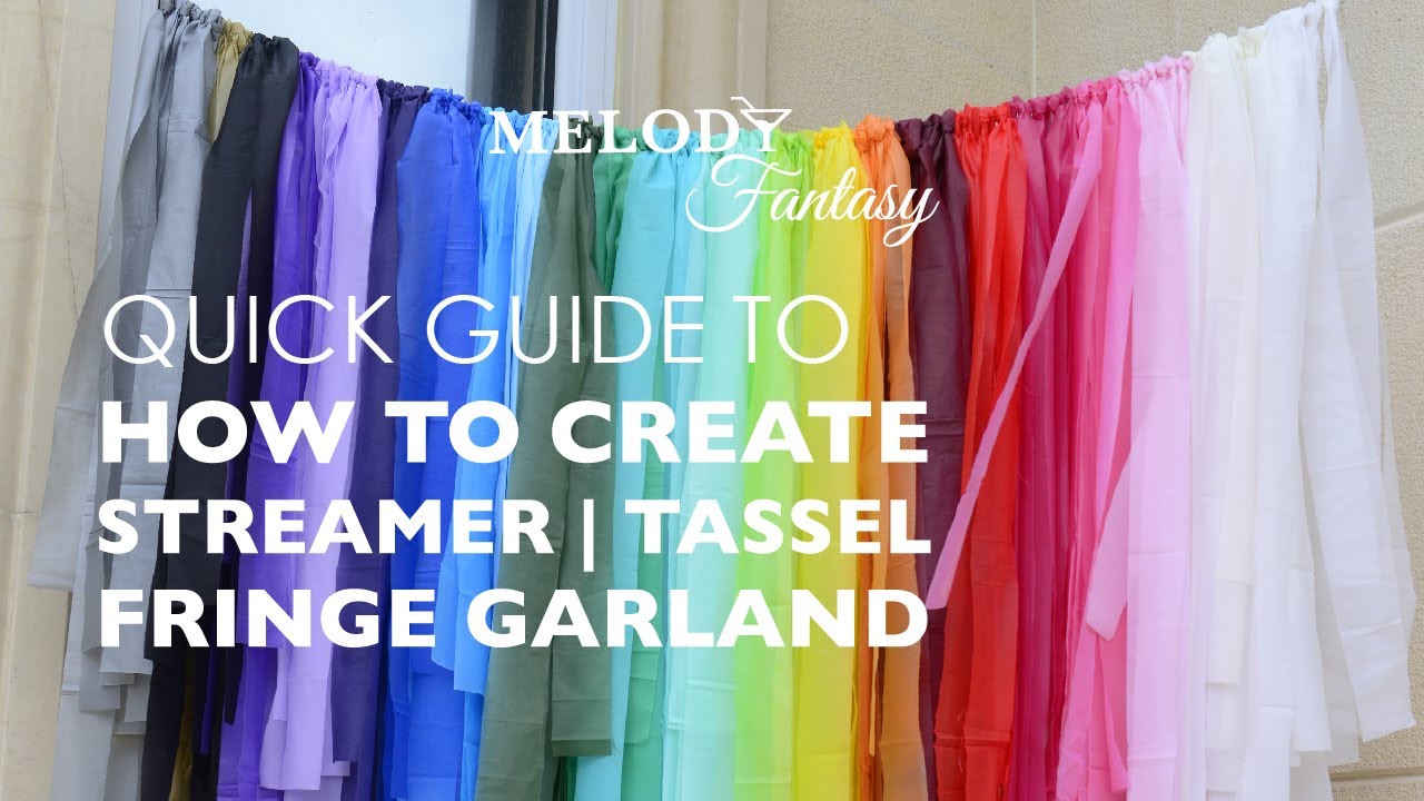 Quick guide to how to Style Fringe Backdrop DIY | Tassel Backdrop | Fringe Garland Kit