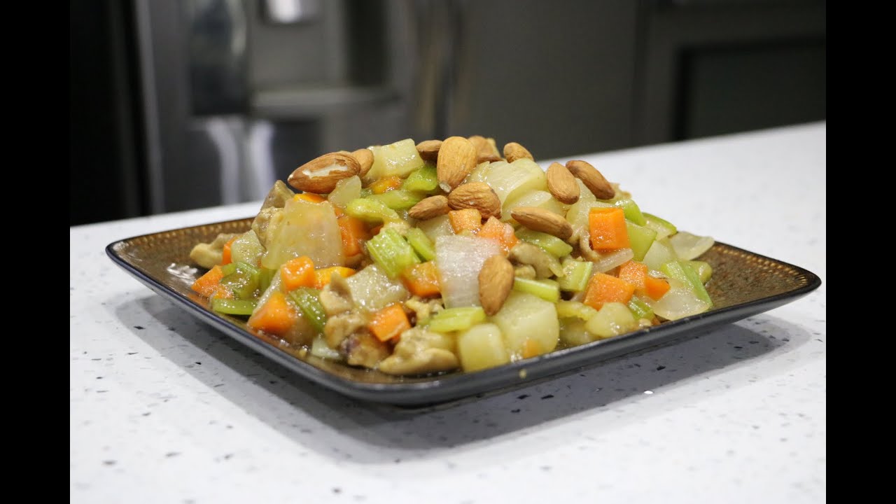 POLLO ALMENDRADO  #comidacantonesa #comidachinamexicali #lacocinafacildememo #polloalmendrado