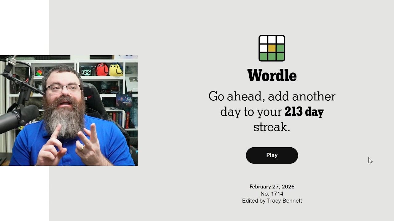 Vacation Day 1 - Wordle, Connections, Minute Cryptic | Feb 27, 2026