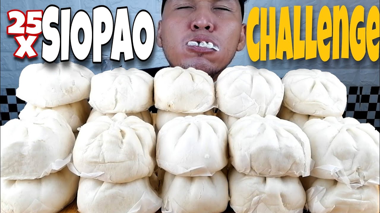 25 PCS SIOPAO ASADO CHALLENGE | LUNGAD SI KABASIC 😅