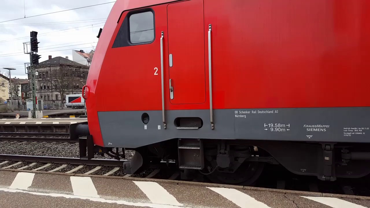 Br. 152 Anfahrgeräusch und Flachstellen ( Fürth Hbf )