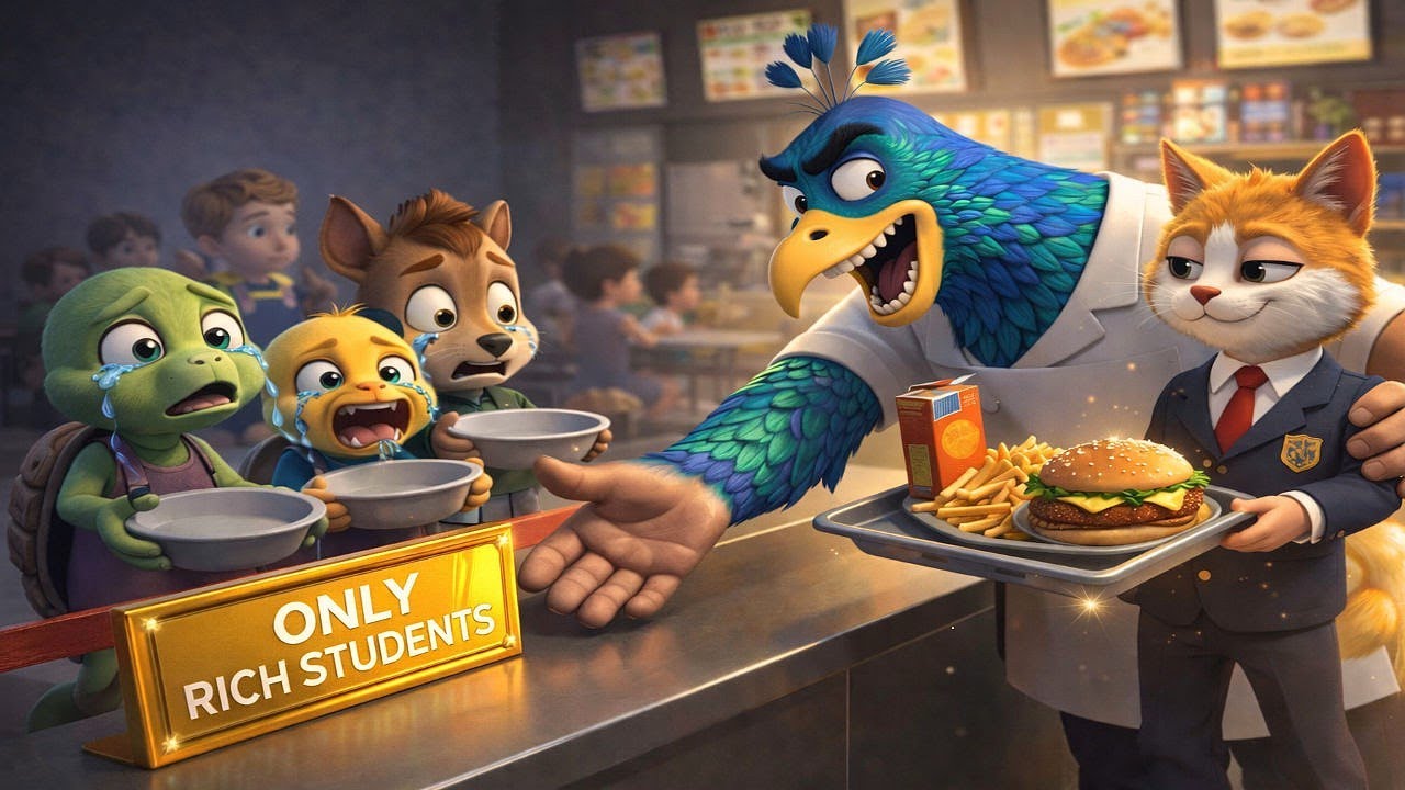 Greedy Canteen Worker Feeds Only Rich Students, But Karma Proved Him Wrong!