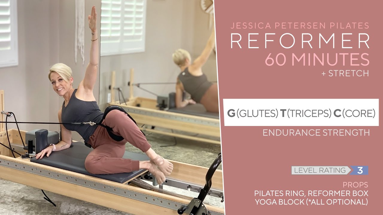 Pilates Reformer 60 Minutes - G (Glutes) T (Triceps) C (Core) - Endurance Strength