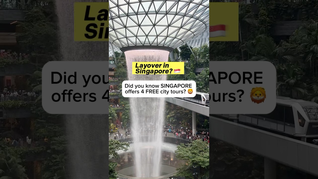 🦁4 FREE tours on your Singapore layover 🇸🇬 #singapore #changiairport