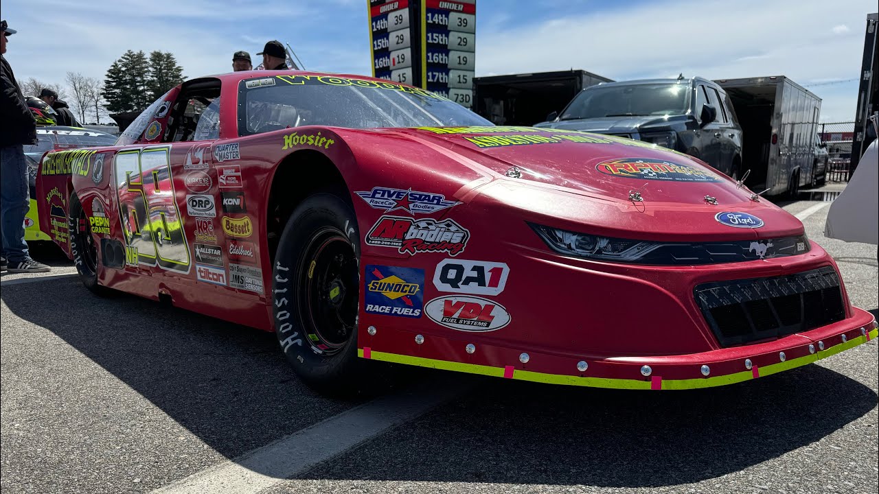 Tanner Woodard at New Hampshire Motor Speedway in Act Latemodel 50