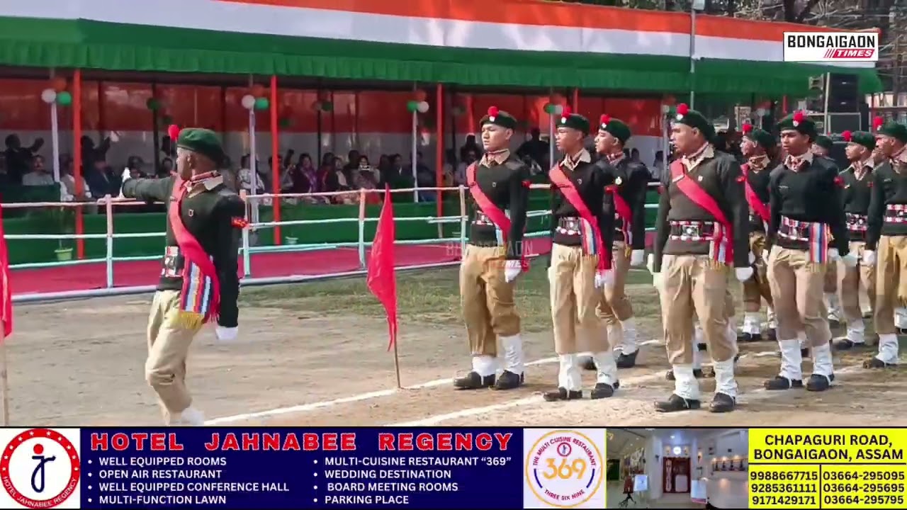 Bongaigaon District Administration organised the 77th Republic Day celebrations at Gandhi Maidan