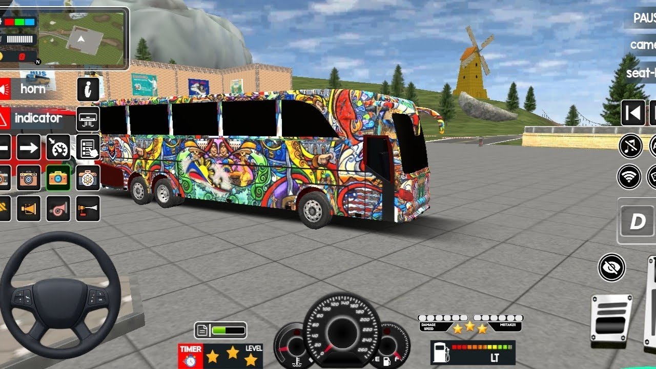 Bus simulator IndonesiaDifferent Map Mod Full Passenge##