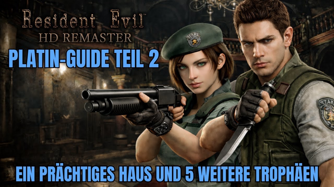 Resident Evil 1 HD Remaster - Platin-Guide Teil 2 | EIN PRÄCHTIGES HAUS und 5 weitere Trophäen | 2K