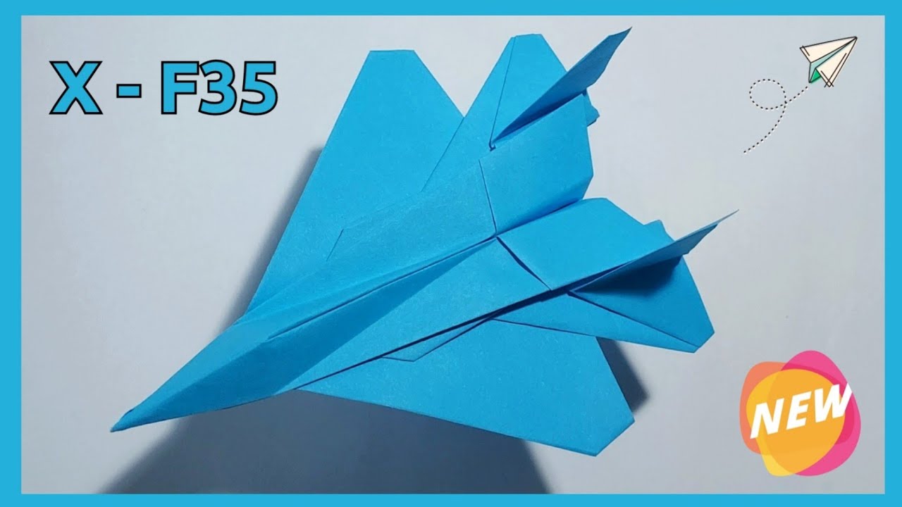 ORIGAMI JET PLANE X-F35 (TUTORIAL)