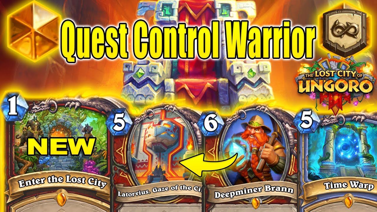 How Strong Is Quest Control Warrior After NERFS Patch! The Lost City of Un'Goro | Hearthstone