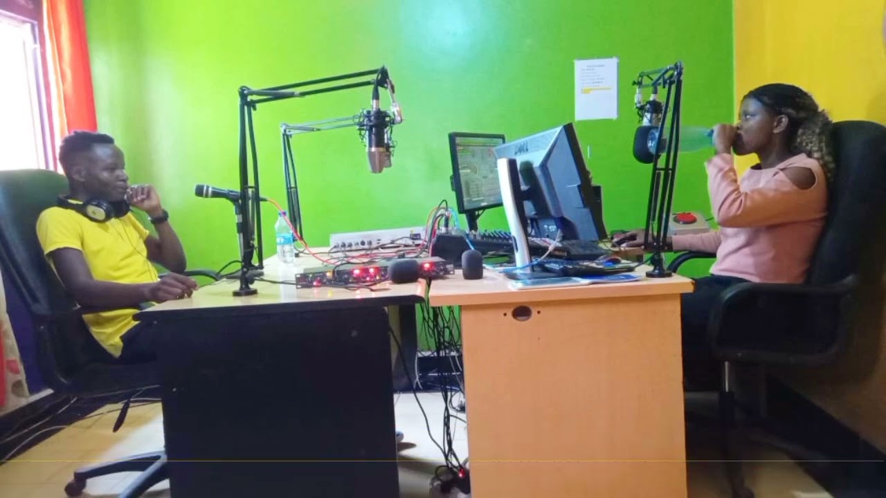 Obuola's radio interview session at Radio Mikai.