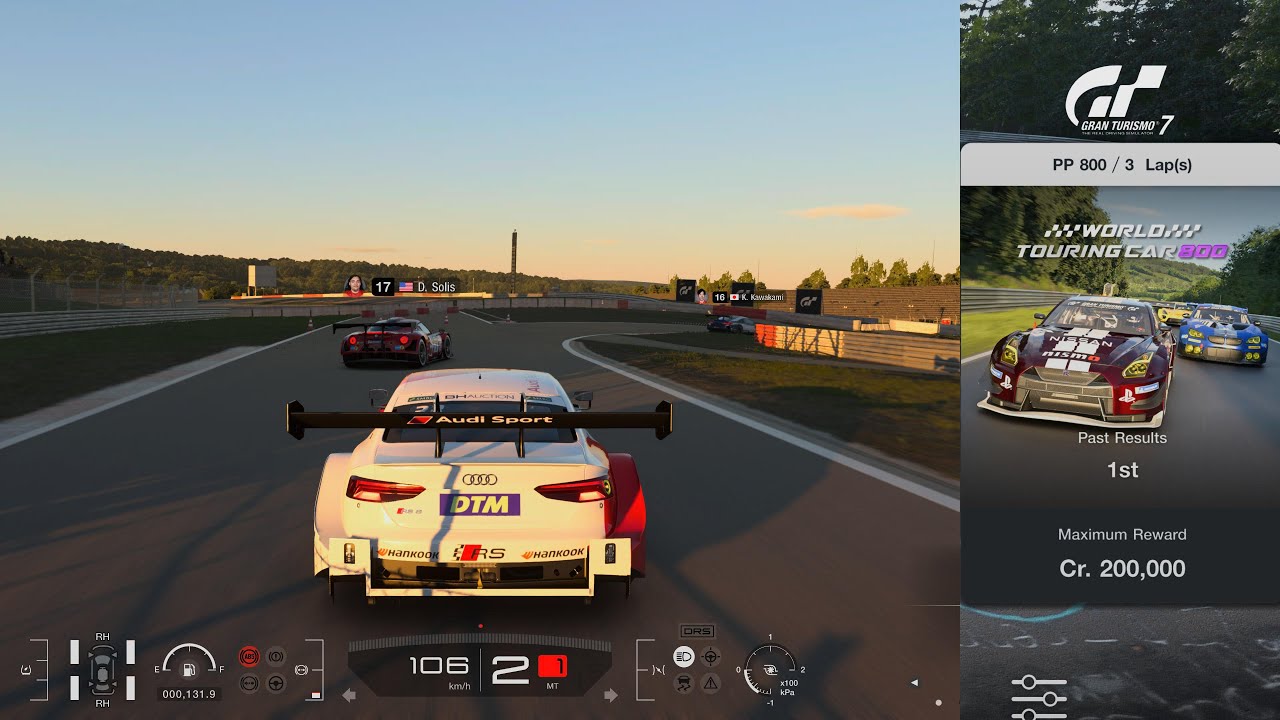 Gran Turismo 7 | WTC 800 Nürburgring Endurance 3 Lap Difficult Hard - RS 5 DTM 19' PP799