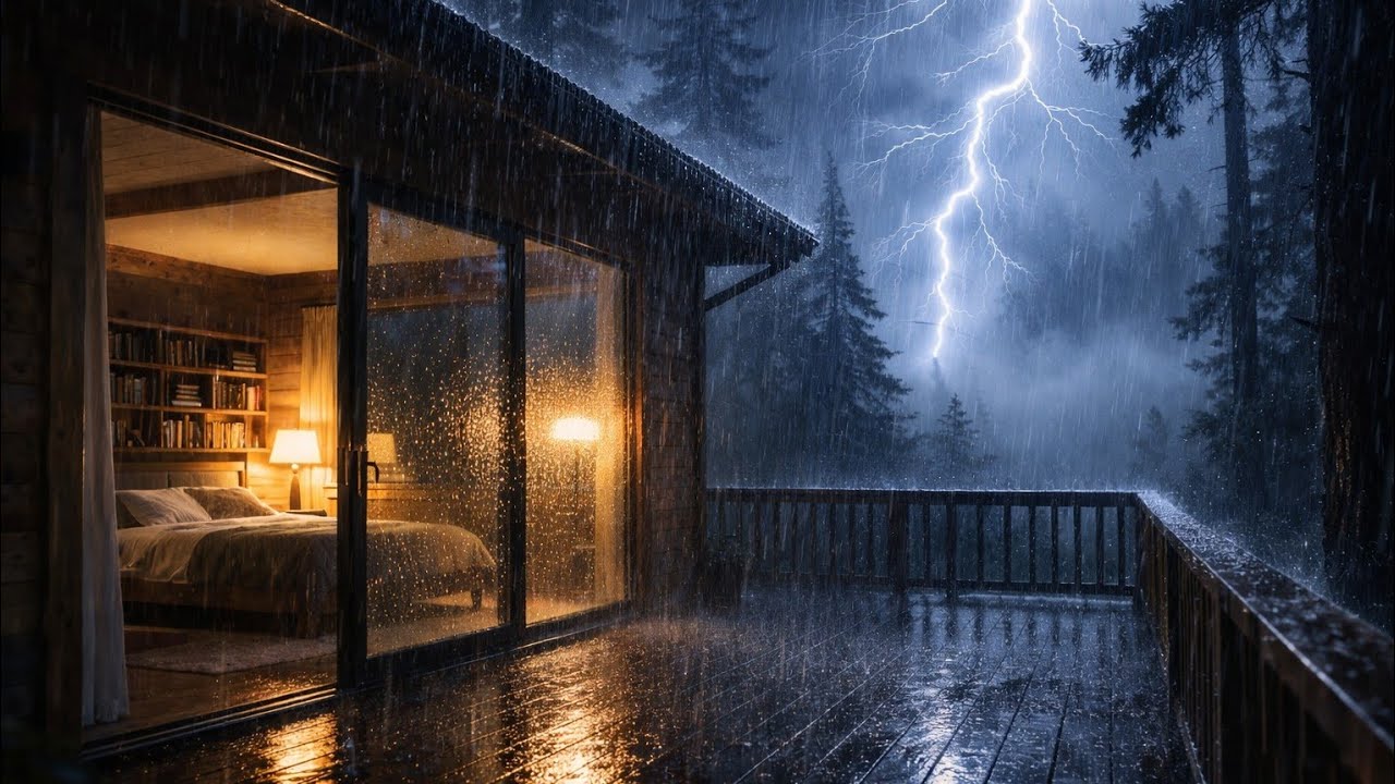 Slow Rainfall to Settle Your Mind | Forest Rain Sounds for Deep Sleep