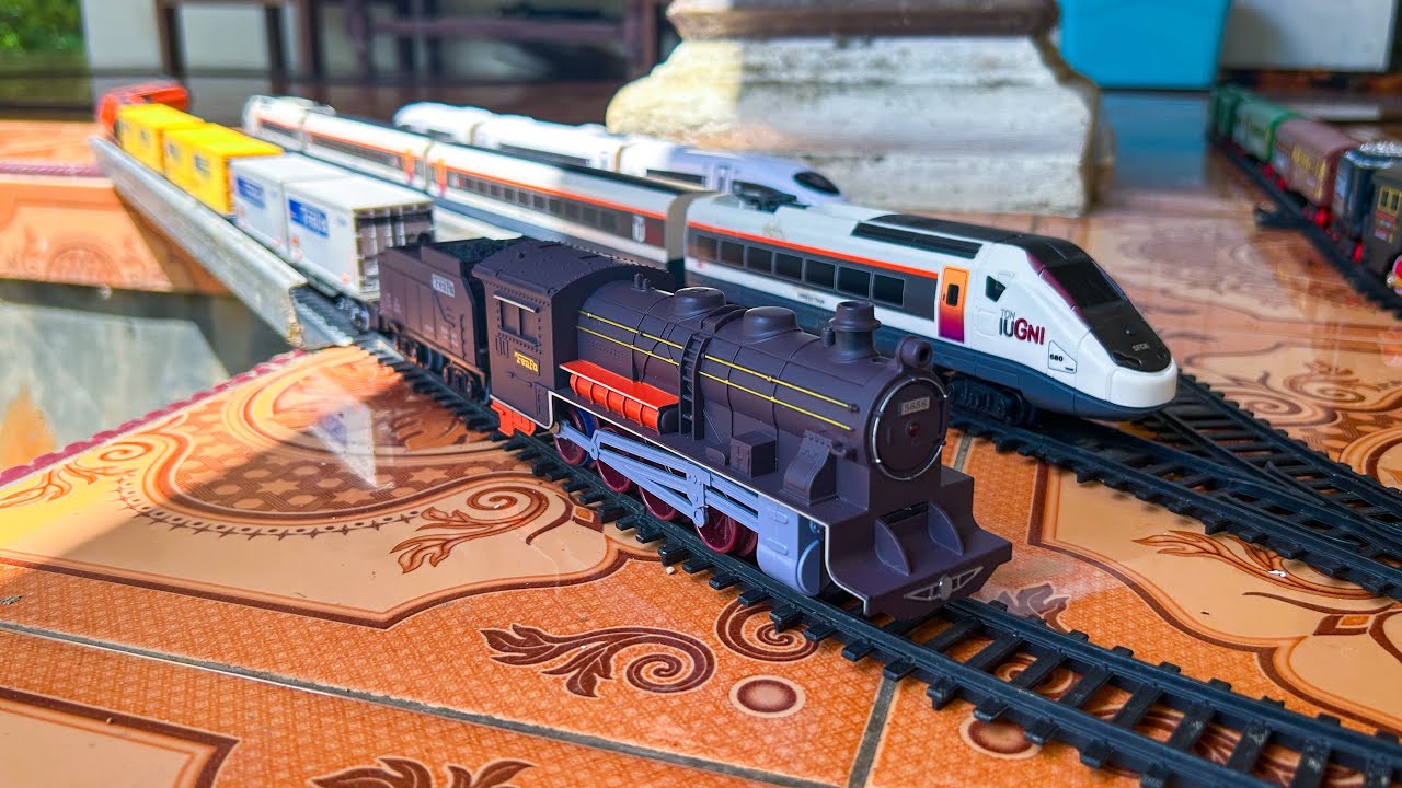 [ASMR] Model Trains: Classical Steam Train & High Speed Train (DS World Miniature)