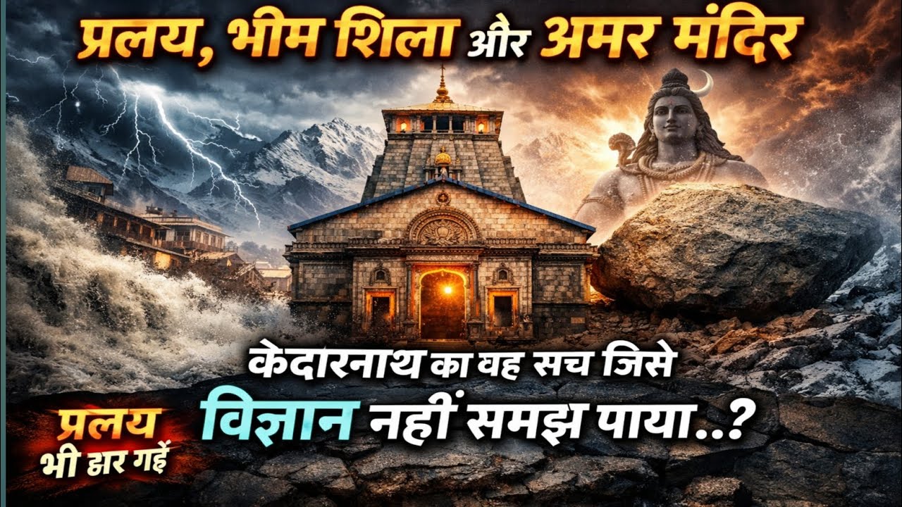 प्रलय, भीम शिला और अमर मंदिर: केदारनाथ के पीछे छुपा वह सच जो विज्ञान नहीं समझ पाया”#kedarnath