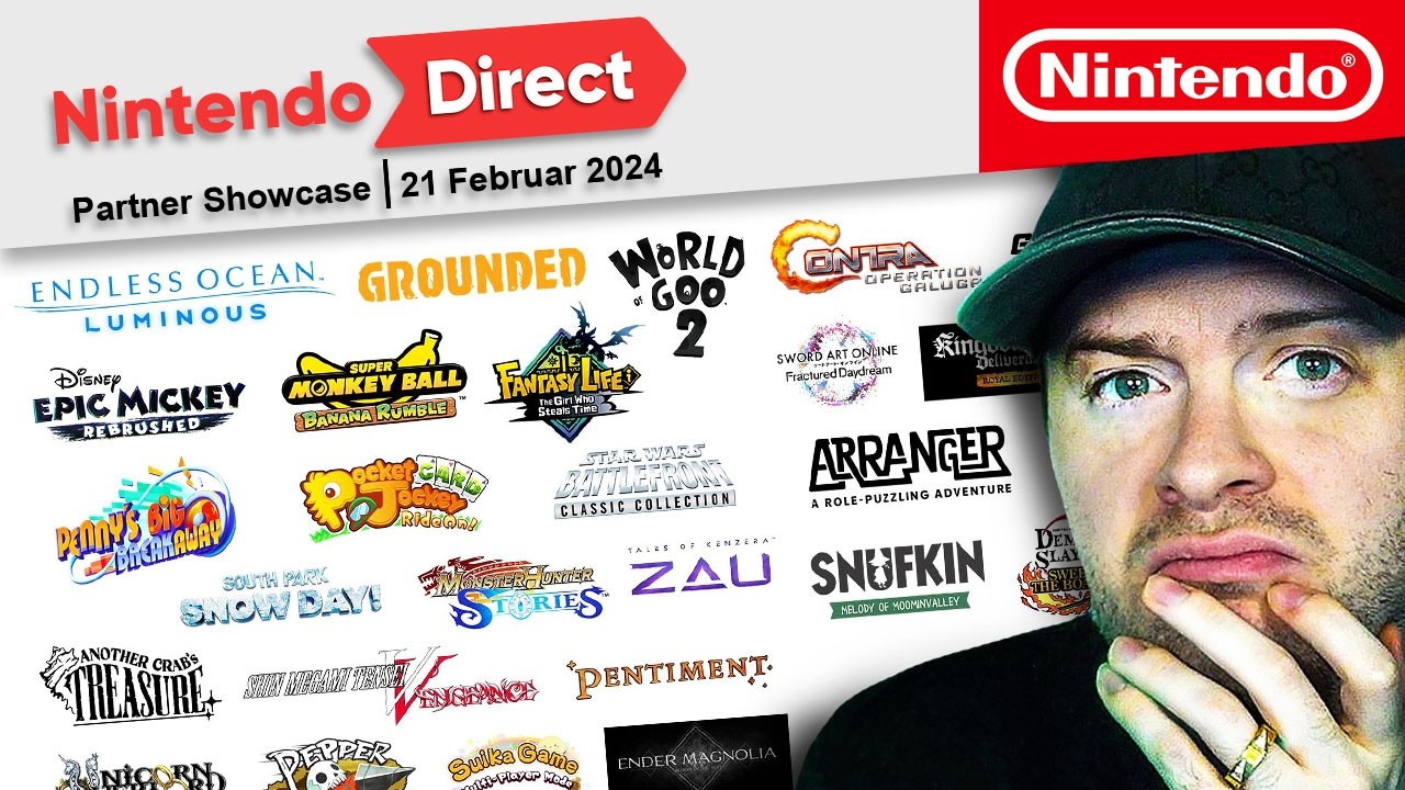 🔴 NINTENDO DIRECT: PARTNER SHOWCASE 21.02.2024 🎇 Domtendos Reaktion