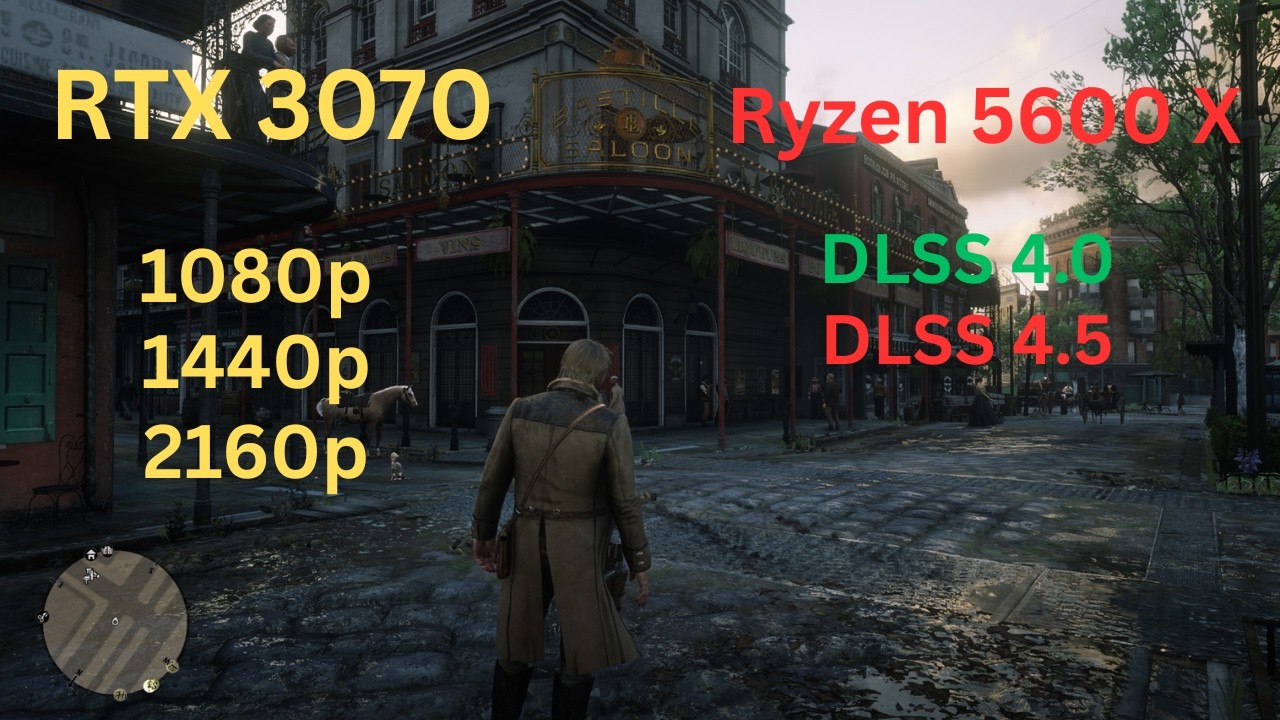 Red Dead Redemption 2 | RTX 3070 Ryzen 5600X |1080p/1440p/2160p | Ultra/custom | DLSS 4.0/DLSS 4.5