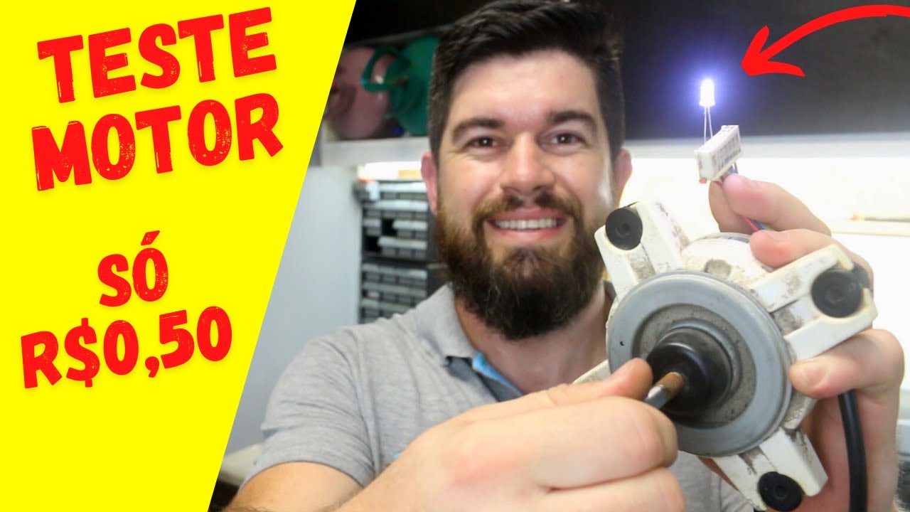 VEJA como TESTAR um MOTOR - SUPER FÁCIL  com um LED no motor BLDC