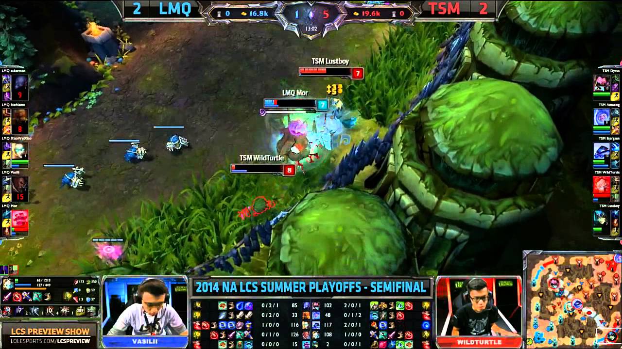 TSM Lustboy Flash to Save Wildturtle - LMQ vs TSM - 2014 NA LCS Summer Split Playoffs Semifinals