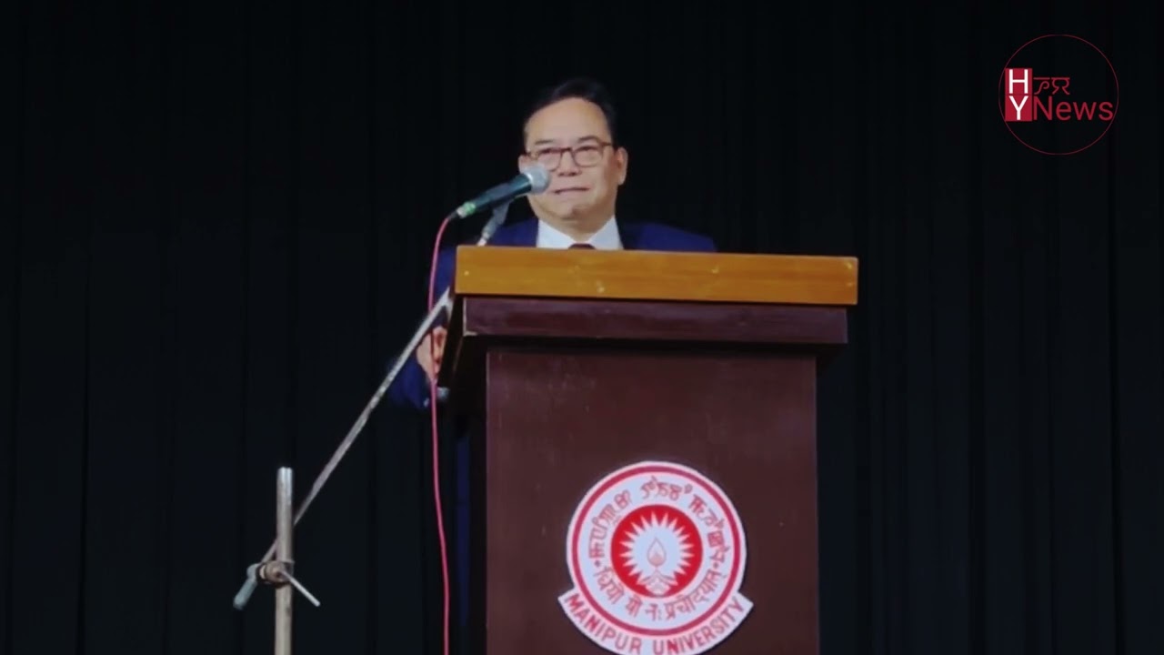 Dr. Thangjam Dhabali Singh on 'Business opportunities in Manipur' at the MU Festival of book