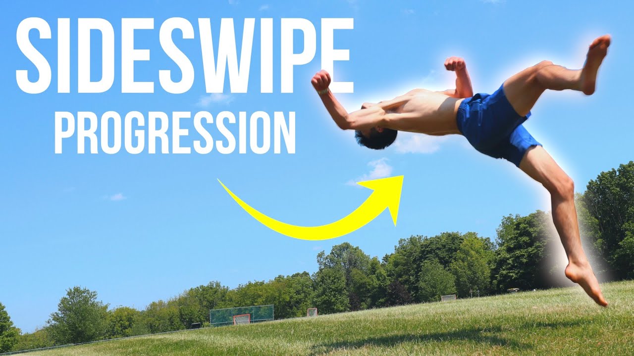 Learning how to SIDESWIPE | Tricking Progression