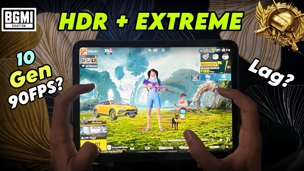 iPad 10th Gen BGMI/PUBG HDR + Extreme Test 🔥| ipad 10 Bgmi/pubg test
