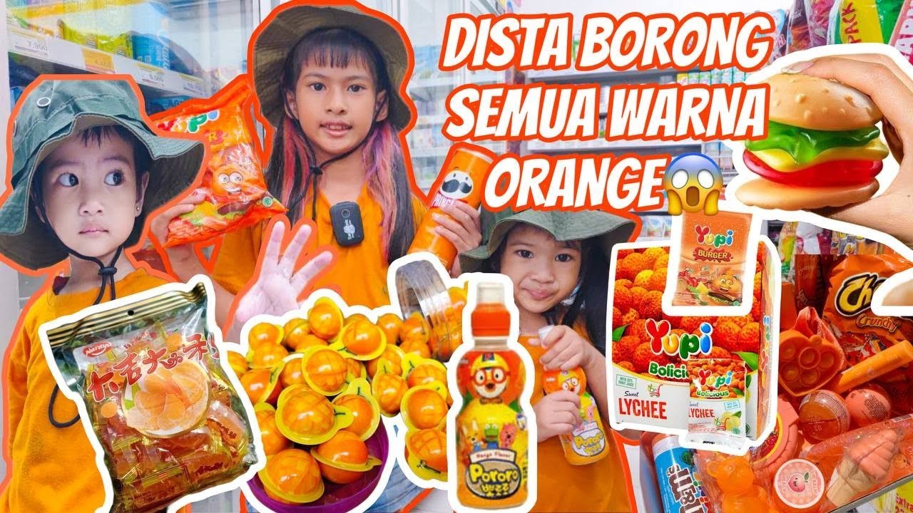 DISTA BELI SEMUA WARNA ORANGE 😁!! SEMUA SERBA OREN!! #viralvideos