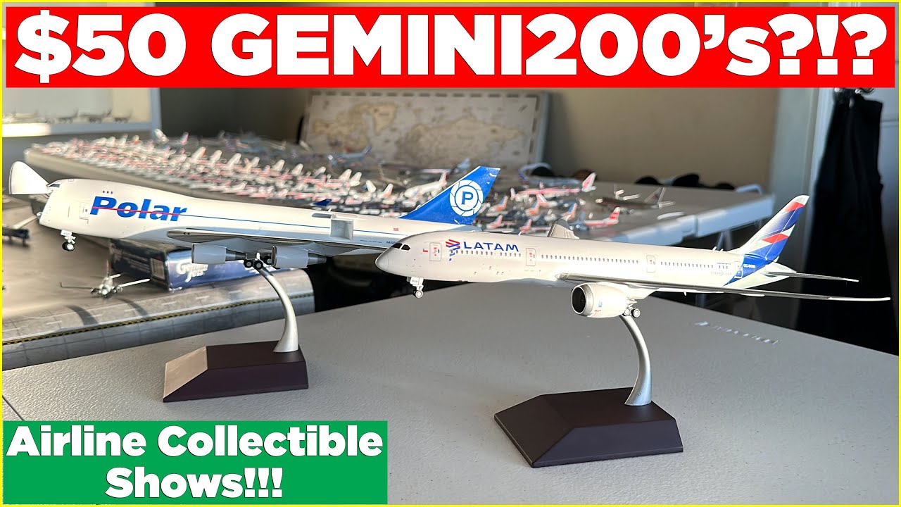 $50 GEMINI200's: Polar *INTERACTIVE* B747-400 & LATAM B787-9! | Model Unboxings #52