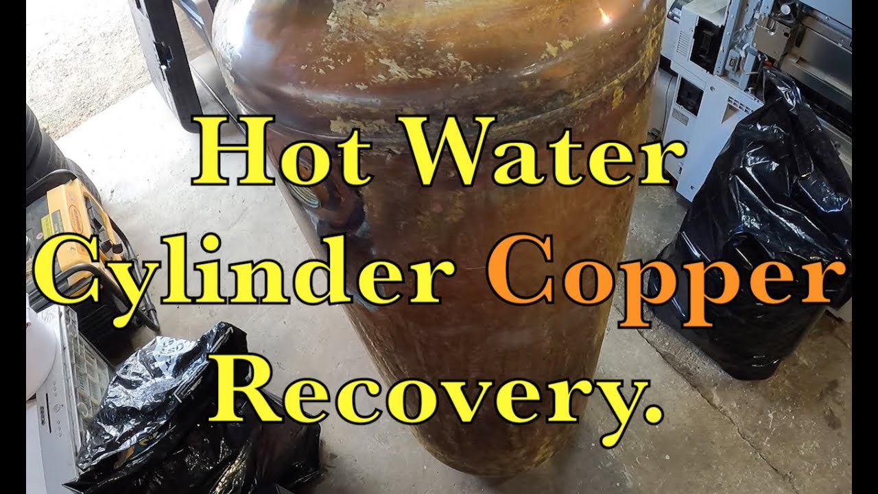 Hot Water Cylinder Copper Recovery - Scrap Breakdown - Metal Recovery - Metal Recycling.