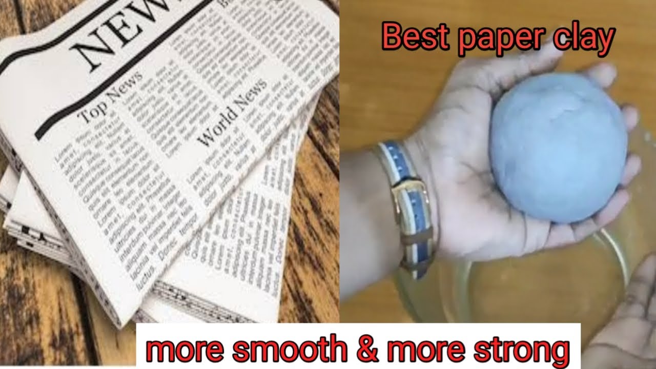 Best paper clay/ Newspaper clay/ Best out of waste/art and craft/ smooth paper clay