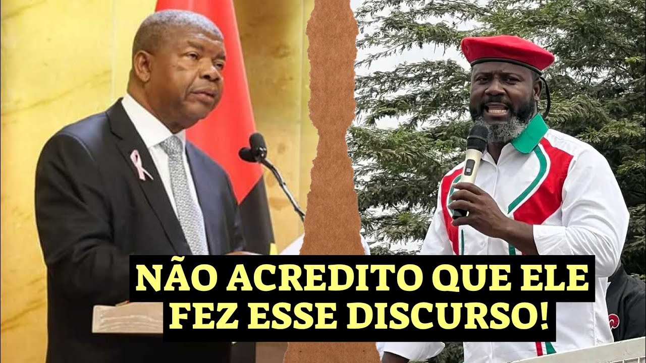Discurso arrepiante de Adriano Sapiñala sobre a governação de João Lourenço