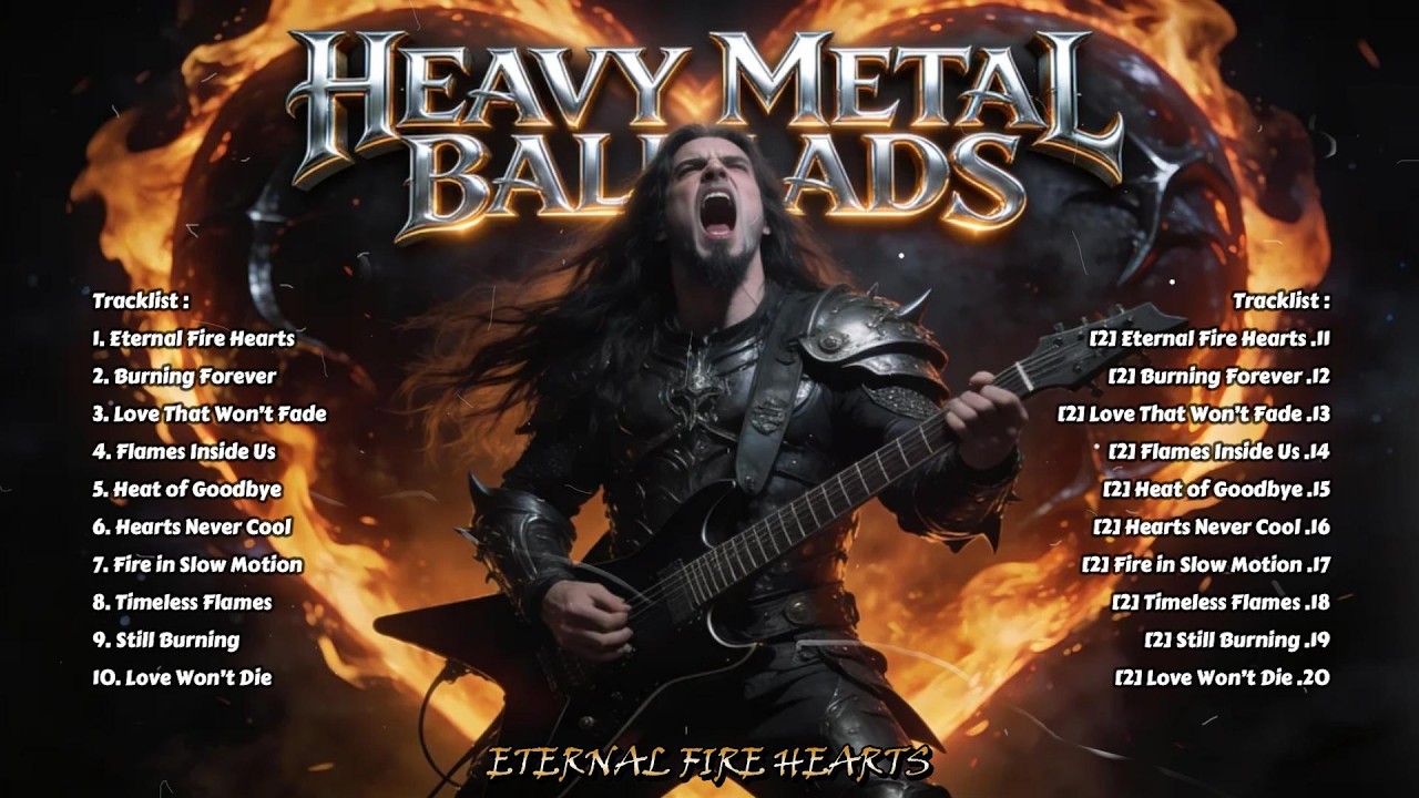 🔥 Eternal Fire Hearts | Romantic Heavy Metal Ballads & Love Rock Songs 2026