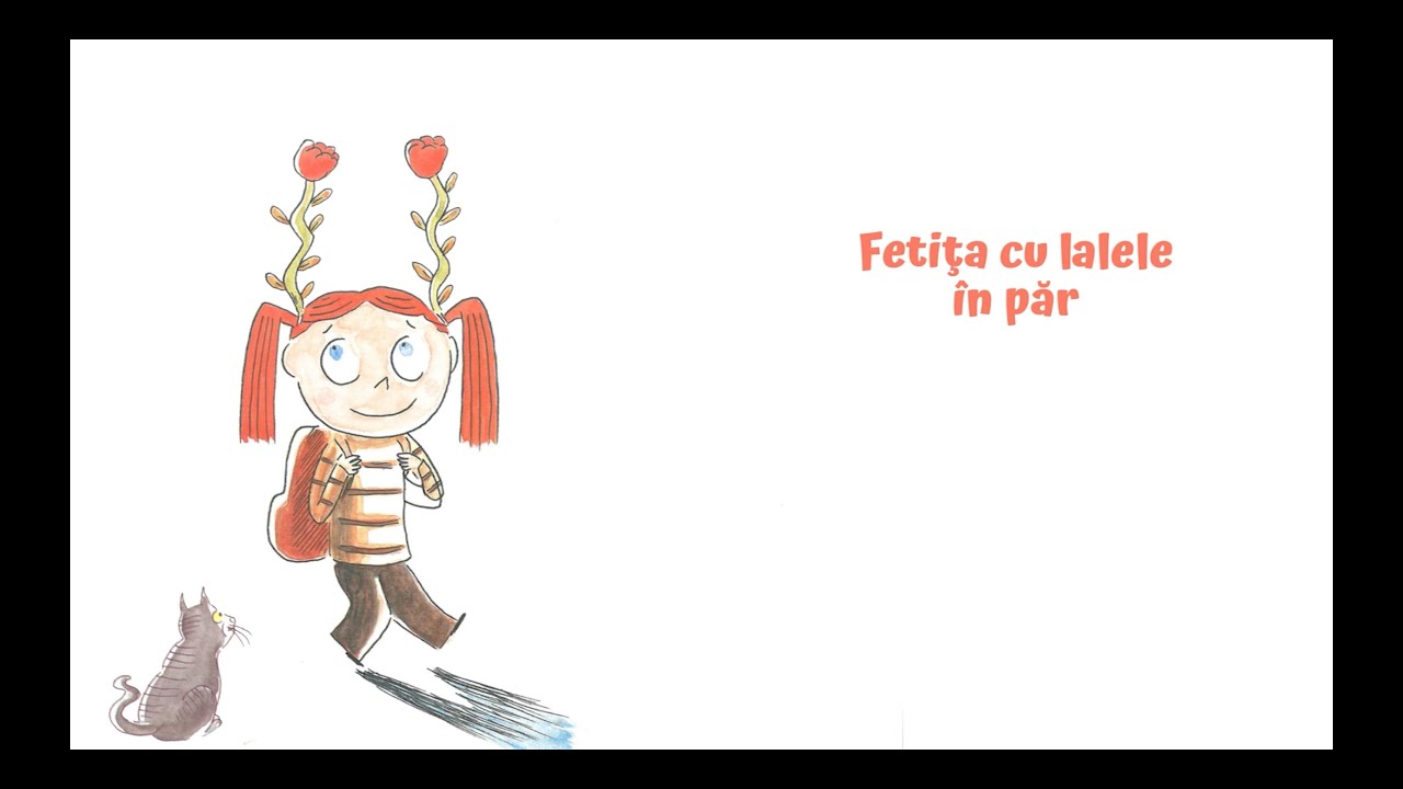 Fetița cu lalele în par