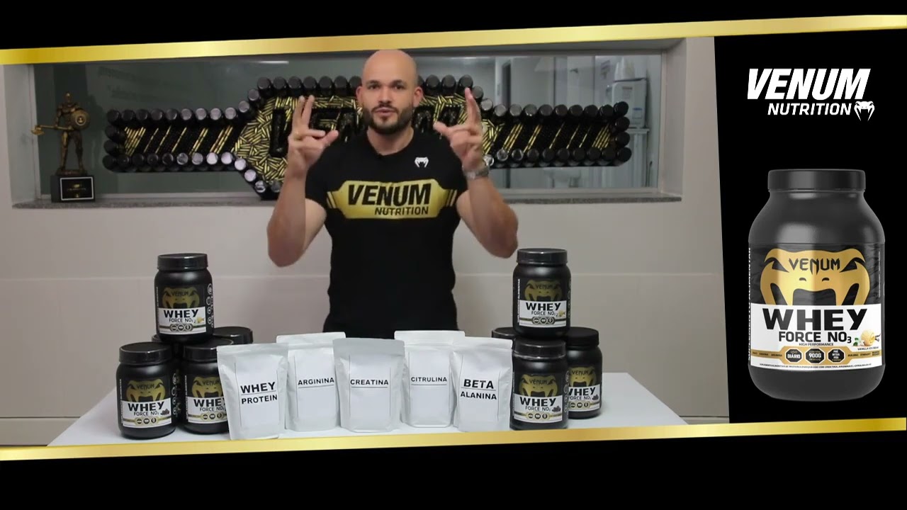 VENUM WHEY FORCE NO3  - Whey Protein com creatina, arginina e muito mais